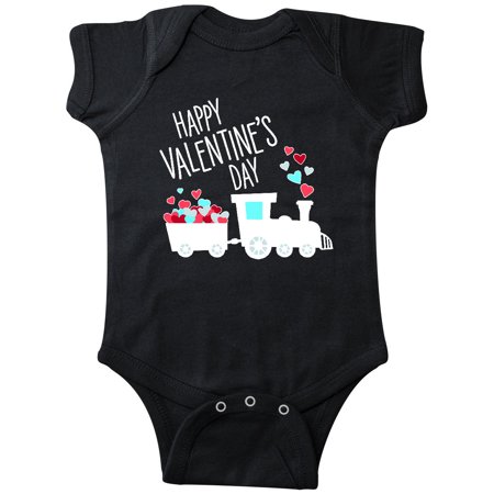 

Inktastic Happy Valentine s Day- train Gift Baby Boy or Baby Girl Bodysuit