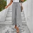 thumbnail image 3 of WILLBEST Pantalones Casuales de Mujer, Culotte de Pierna Ancha con Diseño Floral y Abertura Lateral para Un Uso Diario Cómodo. Extra Grande, 3 of 6