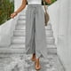 thumbnail image 3 of WILLBEST Pantalones Casuales de Mujer, Culotte de Pierna Ancha con Diseño Floral y Abertura Lateral para Un Uso Diario Cómodo. Chica, 3 of 6