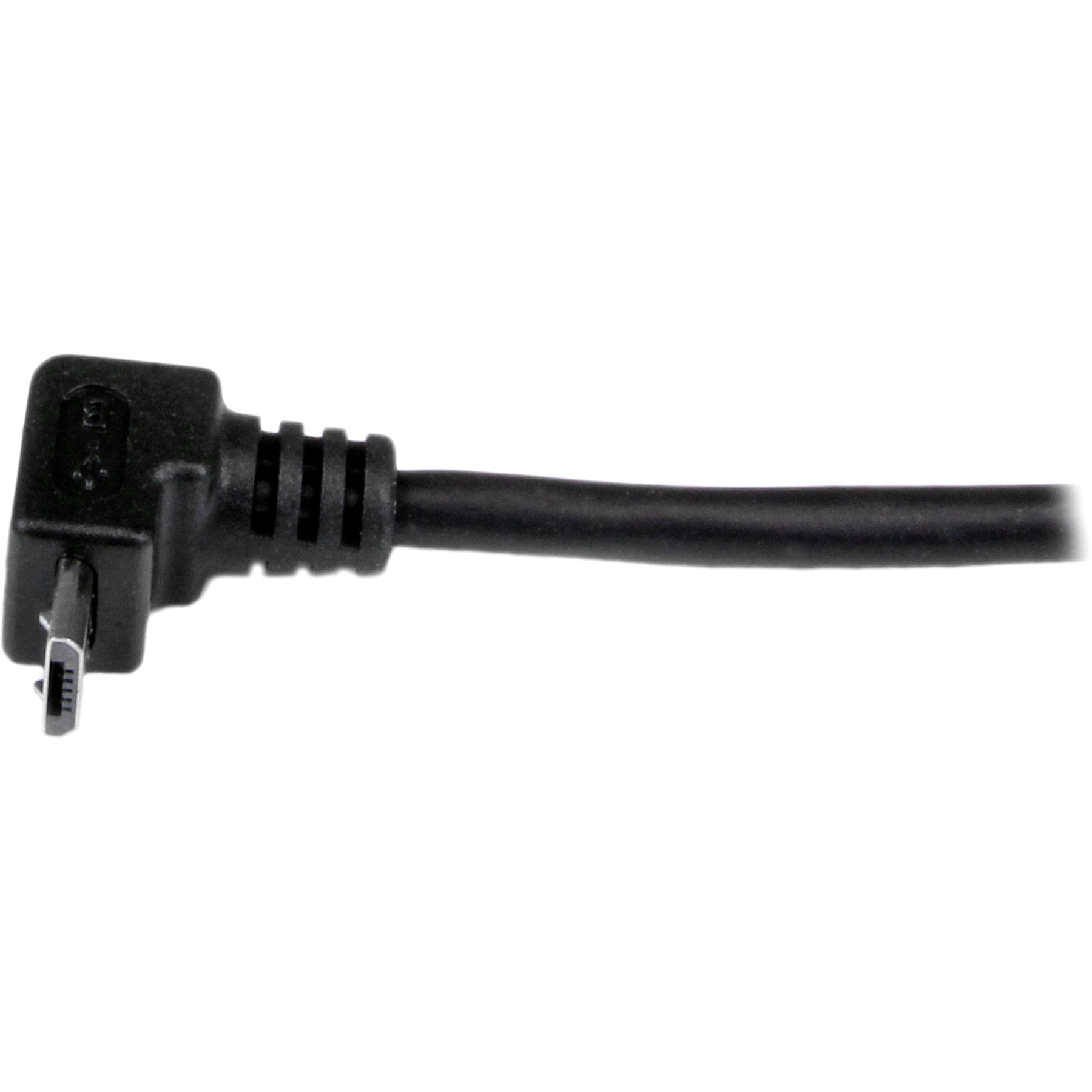 StarTech.com USBAUB50CMU 0.5m Micro USB Cable A to Up Angle Micro B , Black