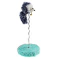 thumbnail image 1 of Chat Printemps Jouet Interactif Peluche Chat Gratter Chaton Souris Jouet avec Cloche, 1 of 10