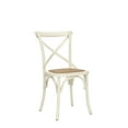 thumbnail image 3 of SAFAVIEH Franklin X-Back Bistro Rustic Chairs, Distressed Ivory, Set of 2, 3 of 11