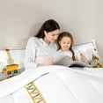 thumbnail image 5 of Manfei Boys Construction Vehicles Bedding Comforter Set 2pcs, Kids Truck Twin Comforter Sets, Bulldozer Tractor Bedding Set, Breathable Home Decor, 5 of 8
