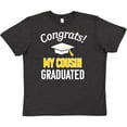 thumbnail image 3 of Inktastic Congrats My Cousin Graduated with Cap Youth T-Shirt, 3 of 5
