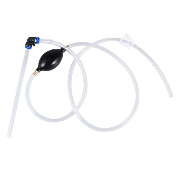 EeaseMX Cambiador de agua para pecera de 25 cm, limpiador de acuario, bomba de sifón, filtro de grava con controlador de flujo para cambio de agua (color aleatorio)