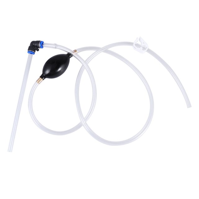 EeaseMX Cambiador de agua para pecera de 25 cm, limpiador de acuario, bomba de sifón, filtro de grava con controlador de flujo para cambio de agua (color aleatorio)