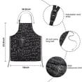 thumbnail image 3 of Math Equations Calculus Black Pattern Kids Aprons for Girls and Boys,Adjustable Neck Strap Toddler Aprons for Kids Cooking Baking, 3 of 6