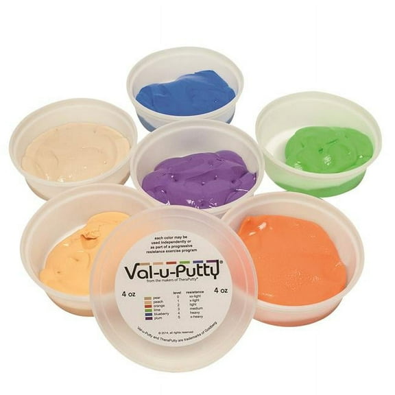 Val-U-Putty 10-3926 4 oz Exercise Putty - 6 Piece