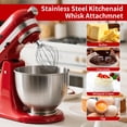 thumbnail image 7 of K45WW 6 Wire Whip Attachment for KitchenAid 4.5/ 5 Quart Tilt-Head Stand Mixer, Dishwasher Safe, Stainless Steel Whisk for Kitchen Aid Mixer Accessory Replacement Parts, 7 of 7