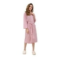 thumbnail image 1 of Decodeary Robe Longue en Polyester Confortable pour Femmes Peignoir de Bain pour Dames Vêtements de Nuit m / TG / TTTG en Option, 1 of 9