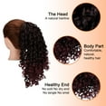 thumbnail image 3 of SHCKE Curly Drawstring Ponytail Extensions Clip in Afro Hair Extension 14 Inch Synthetic Hairpiece for Women, 3 of 5