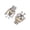 Silver, variant on Yihuala Guitar Plug Instrument Jacks Socket Jacks Sockets Single Channel Brass Texture for Electric Guitars and Basses