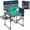 Blue, variant on TIMBER RIDGE Portable Director Chair, Heavy Duty Camping Folding Chair with Compact Size with Side Pocket and Side Table, Support 400 lbs, Grey