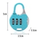 thumbnail image 4 of Dispositivo De Mochila Bloqueo de contraseña de combinación de código de 3 dígitos Bloqueo antirrobo de mochila (azul), 4 of 4