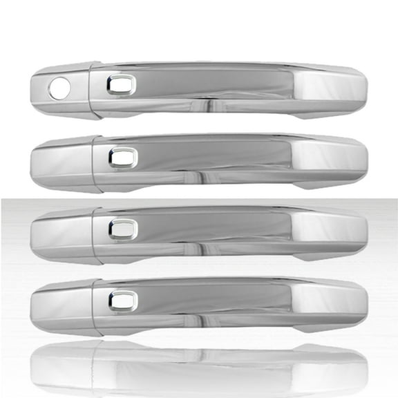 4dr Door Handle Cover w/Smart Key Cutout for 2019 GMC Sierra 1500 LD - Chrome