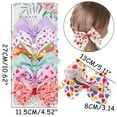 thumbnail image 4 of Weikingp Hair Clips 6 Pcs Hair Bows Gradient Bowknot Headdress Ropes Decorations Headdress Decoration for Girls Bobby Pins Hair Clips for Women Butterfly Hair Clips (Clearance) Multicolor5 Polyester, 4 of 4