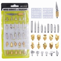 DEEPCRAFF Soldering Iron Tips 28Pcs for Beginners in Woodworking and Leather Crafting