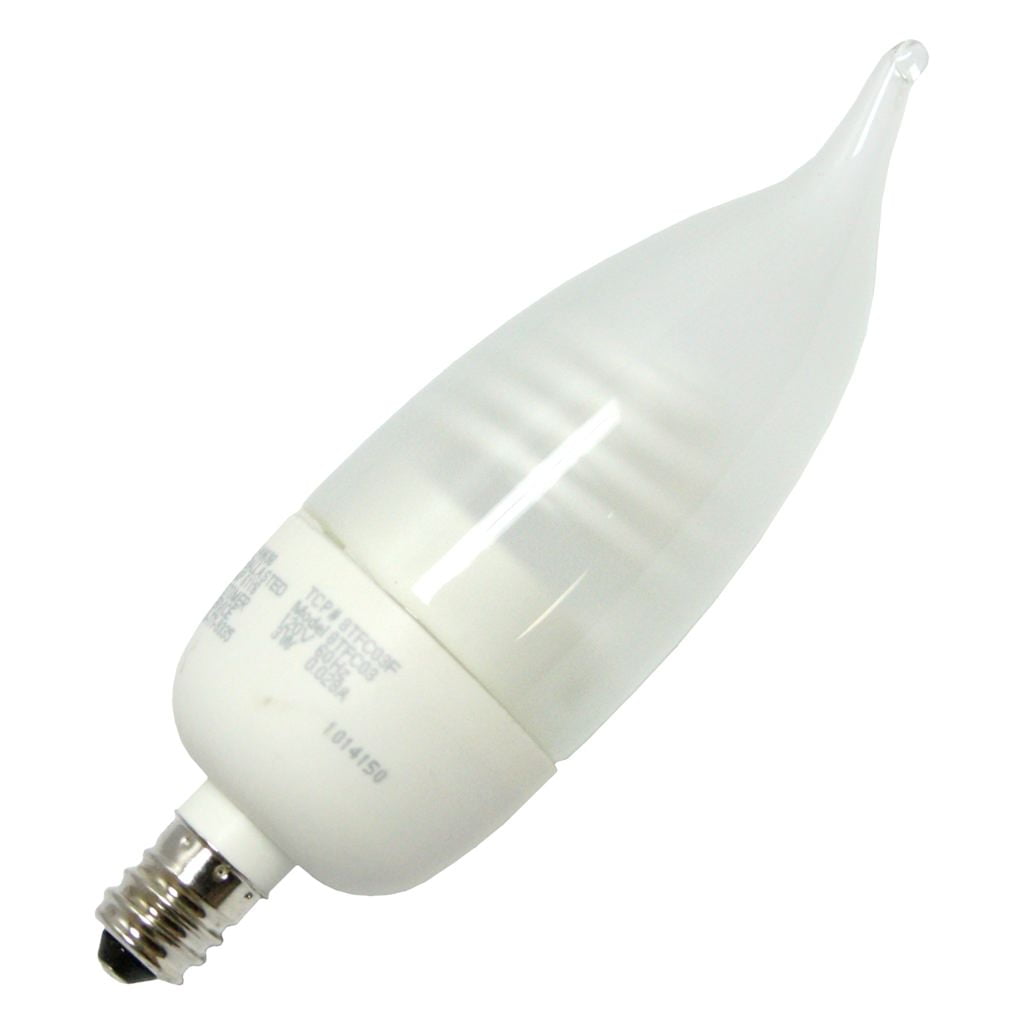 5-PACK ***SUPER SALE*** TCP 3W Cold Cathode Torpedo Candelabra Light Bulbs Lamps 