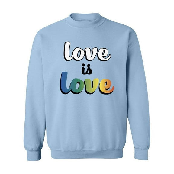 Love Is Love Sweatshirt Men -SPIdeals Designs, Male 5X-Large
