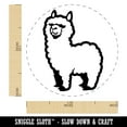 thumbnail image 2 of Cute Alpaca is Fluffy and Fuzzy Self-Inking Rubber Stamp Ink Stamper - Purple Ink - Medium 1 Inch, 2 of 7