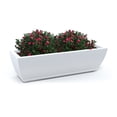 thumbnail image 3 of Acadia 36 Inch White Self Watering Window Box Planter with Steel Wall Brackets, Single pack, 3 of 7