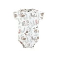 thumbnail image 3 of Hudson Baby Bodysuits, 5-Pack, Newborn-18 Months, 3 of 7