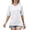 White, variant on Women's Summer Tops Casual Crew Neck Blouse Batwing Basic Half Sleeve Loose Fit Cute Flowy Shirts