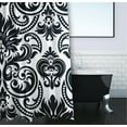 thumbnail image 3 of Simply Daisy 70" W x 73" L Alexys Polyester Shower Curtain, Black [1 Ct], 3 of 5
