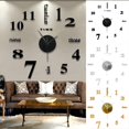 thumbnail image 6 of Lssam 3D DIY Wall Clock Large Modern Silent Non-Ticking - Battery Operated Frameless Wall Clock for Living Room Decor, Kitchen, Office, 6 of 6