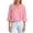 e-222Light Pink885, variant on FUYUDY Women Blouse Round Neck 3/4 Sleeve Pleated Front Line T Shirt Cozy Female Solid Color Tops