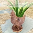 thumbnail image 3 of Chicken Shaped Plant Pot, Animal Plant Pots Versatile Weather  Resin  for Garden, 3 of 8