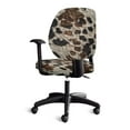 thumbnail image 2 of FKELYI Brown Cow Print Office Chair Slipcover for Backrest & Cushion Seat 2 Pcs Stretchable Swivel Computer Chair Cover Dustproof Armchair Protector Home Decor, 2 of 7