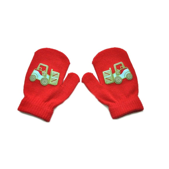 Sonducket 1 par de manoplas para niños pequeños Cubierta de mano Exquisita manopla de punto pequeña Cubiertas de dedos para mantener el calor para usar guantes y mitones rojo Sonducket AP009000-05