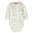 thumbnail image 6 of Gerber Baby Girls' Long Sleeve Onesies Bodysuits, 6-Pack, 6 of 8