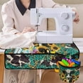 thumbnail image 4 of SEANATIVE Sunflower Cow Sewing Machine Mat with Pockets Leopard Print Sewing Accessories Foldable Sewing Machine Muffling Mats for Most Standard Sewing Machine, 4 of 6