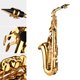 thumbnail image 5 of Saxofón alto Nikou Eb lacado en latón con Estuche de transporte y accesorios, 5 of 9