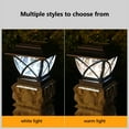 thumbnail image 7 of 1 Pack Solar Post Lights Outdoor, Solar Powered Fence Post Cap Lights, High Brightness Warm White LED Lighting Decor for Garden Deck Patio, 7 of 7
