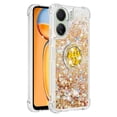 thumbnail image 2 of Funda para Xiaomi Redmi 13C 4G con Brillo Líquido Flotante, Purpurina, Parachoques y Anillo Giratorio Soporte, 2 of 5
