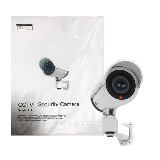 Cámara de vigilancia simulada, modelo, cámara con flash, cámara simulada con sistema de alarma