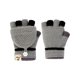 thumbnail image 1 of wonima44 Kids Knitted Half Finger Gloves with Flip Top Winter Warm Cute Bunny Ear Typing Gloves Convertible Mittens for Girls Boys, 1 of 1