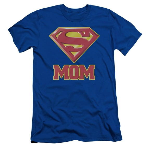 Superman - Super Mom - Slim Fit Short Sleeve Shirt - Large