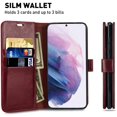 thumbnail image 3 of Galaxy S21+ Plus 5G Wallet Case, 6.7 inch,MONASAY [Included Screen Protector] Flip Folio Leather Cell Phone Cover, 3 of 5