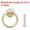 1.8" Gold Brass, variant on Unique Bargains Drop Ring Knobs Dresser Pulls with Screw Zinc Alloy 1.8" Gold Brass 2Sets