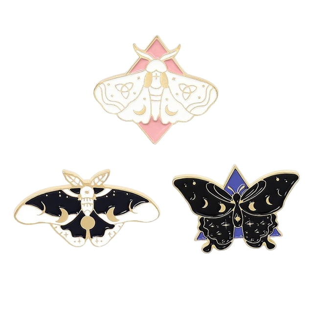 Set de 3 Pines de Mariposa de Dibujos Animados Zulema Steampunk Decoración Joyería