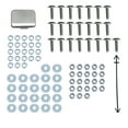 thumbnail image 5 of Spec-D Tuning Front & Rear Bumper Skid Plate Cover Chrome Compatible with 2006-2008 Mercedes-Benz W164 Ml350, 5 of 7
