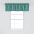 thumbnail image 2 of Ambesonne Abstract Window Valance, Retro Triangles, 54" X 18", Blue Teal Pale Green, 2 of 3