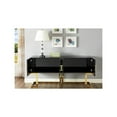 thumbnail image 4 of Meridian Furniture Beth Solid Wood Sideboard/Buffet in Black Lacquer/Gold Finish, 4 of 6