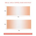 thumbnail image 6 of LightSalmon Ombre Yoga Towel for Hot Yoga Non Slip, Modern Gradient Abstract Art Yoga Mat Towel Absorbent Yoga Sweat Towels Microfiber Hot Yoga Blanket for Bikram Pilates 26"x70", 6 of 7