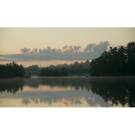 Lake Of The Woods Ontario Canada View Across Lake At Sunrise Canvas Art - Keith Levit  Design Pics (38 x (Best Way To Drive Across Canada)