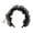 Black, variant on Gothic Headband with Skeleton Design for Women, Soft Pleated Hair Band, Ruffled Mesh Headdress for Lolita Cosplay And Halloween Party Accessories